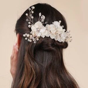 Lulus So Marvelous Gold Bead Flower Hair Comb - One Size